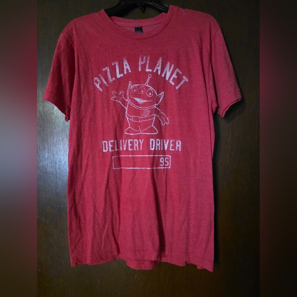 Red Pizza Planet Graphic T-Shirt